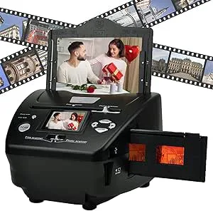 Film & Slide Scanner Digital Film Converter, 8,1 megapixel foto- och filmskanner, 135 negativa skannerfotoskannervyer på din dator