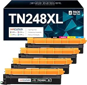 INKCLOUD TN-248 TN248XL CMYK tonerset ersättning för Brother TN-248 TN248 XL