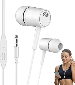Shurzzesj 3,5 mm trådbundna öronsnäckor, ergonomiska hörlurar,