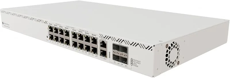 MikroTik CRS320-8P-8B-4S+RM High-Power PoE++ Switch, IEEE802.3bt, 17x Gbit, 4x 10G SFP+ Switche (CRS320-8P-8B-4S+RM)