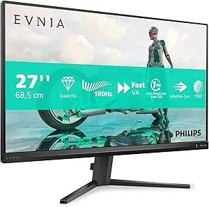 PHILIPS Evnia 27M2N3500AM 27 tum, 180 Hz, 1 ms, FreeSync Prem, HDR10 (2560 x 1440, 1 x DisplayPort 1.4, 2 x HDMI 2.0) svart/grå