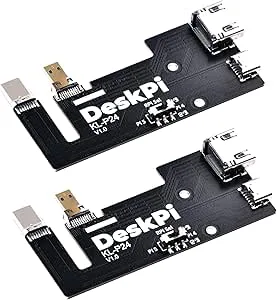 GeeekPi Micro HDMI till HDMI Adapterkort för Raspberry Pi 5 / Pi 4B