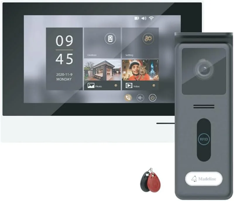 Chacon Vidéophone 2 filer avec écran taktile 19 cm och déverrouillage RFID