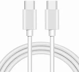 CY Kabel, vinklad, USB-C typ C till USB-C Ultra Slim Flat Power USB 2.0 datakabel 65 W snabbladdning för bärbar dator, surfplatta, telefon, svart