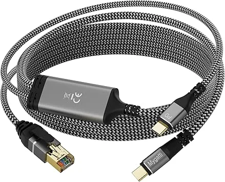 USB-C + 100 W PD till Ethernet-adapter (3 meter)