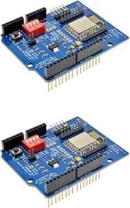 Wifi Extend Board, 2 st ESP-12E utvecklingskort, Wifi-motor drive expansionskort skärmmodul för Arduino