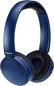 Panasonic RB-HF630BE-A Street Wireless Headset, Over-Ear, Inbyggd Mikrofon, Bluetooth 5.3, Multipoint, Sväng, Upp till 72 timmars batteritid, USB-C, Blå