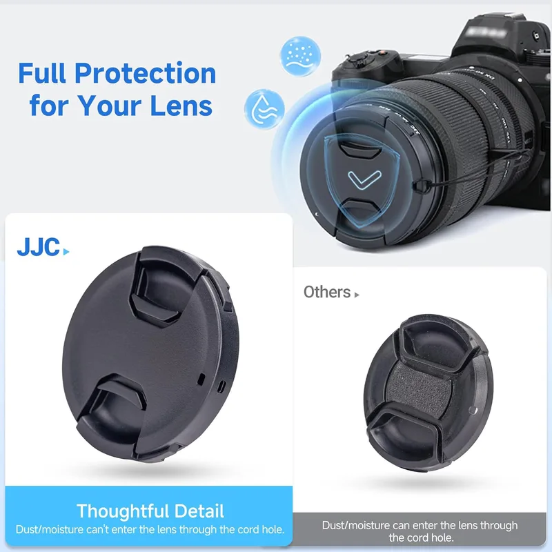 JJC 49mm Lens Cap Front Camera Lens Cover with Lens Cap for Canon EF 50mm f1.8 EF-M 15-45mm f3.5-6.3 RF-S 18-45mm for Sony E 55-210mm f4.5-6.6mm,3 FE