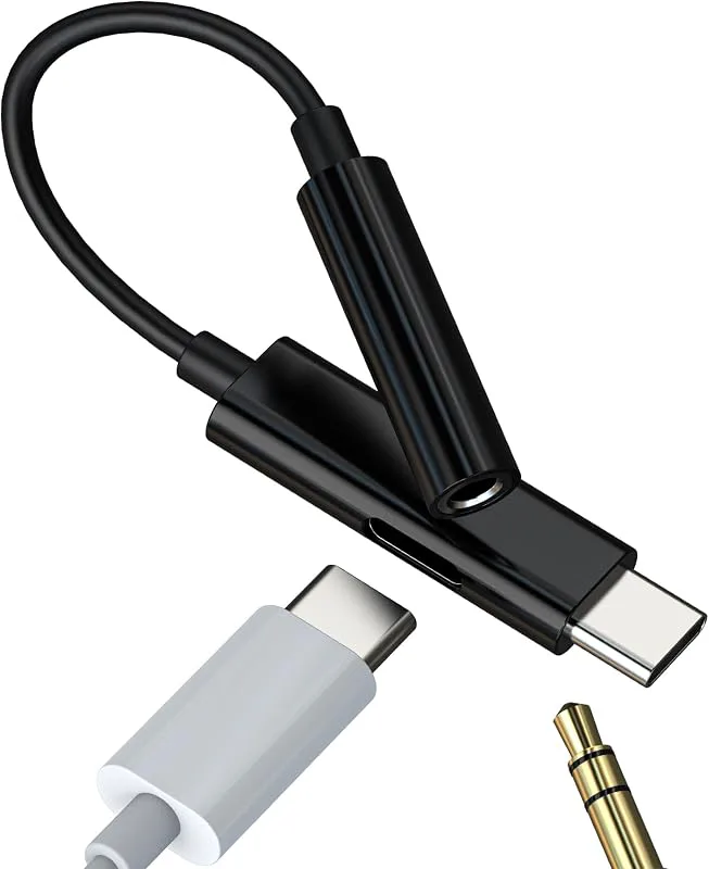 Adapter USB C till 3,5 mm Hörlurar för Apple iPhone 15 iPad