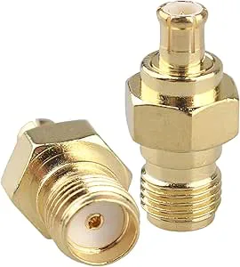 2 st SMA hona till MCX-hankontakter RF koaxialadapter biladapter