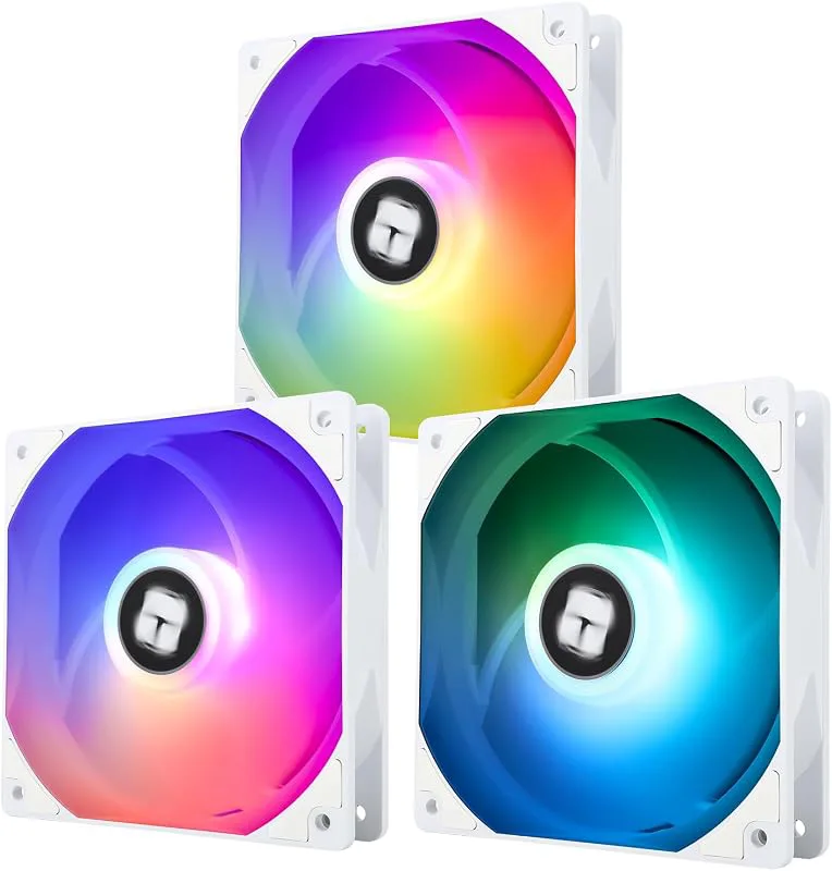 TR TL-C12CW-S X3 CPU 120 mm vit ARGB fodral kylfläkt