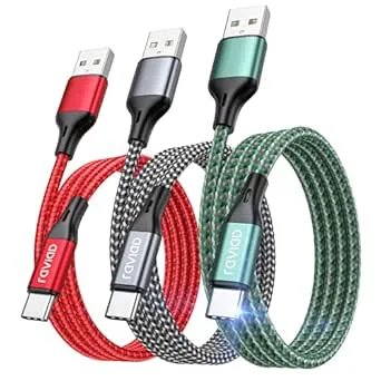 RAVIAD USB C laddningskabel 3-pack 2 m