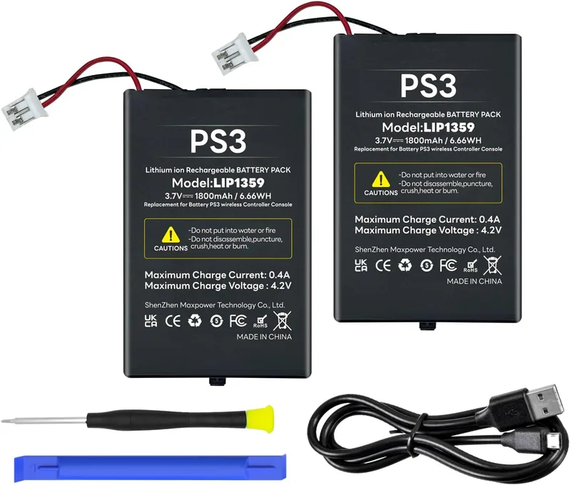 PS3-styrenhetsbatteri (2-pack)