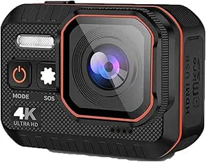 Actionkamera HD Med Fjärrkontrollskärm Vattentät Sportkamera Drive Recorder Sportkamera Hjälm Snorkling Action Cam