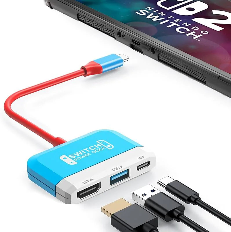 Switch Dock för Nintendo Switch 2/Switch/OLED