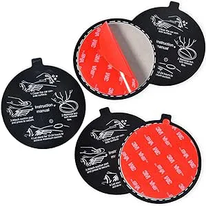 HYSHIKRA Instrumentpanel dyna monteringsfäste disk 78 mm klibbig självhäftande skiva för bil, telefon, radiohållare, skiva och vindruta (5-pack)
