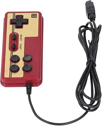 Jectse Retro spelspelare, trådbunden videospelskontroll, trådbunden spelkonsol joystick, 8-bitars 9-stiftskontroll för röda och konsoler, med