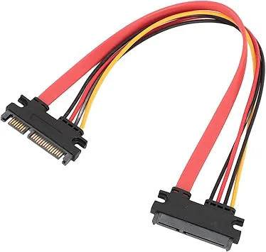 SATA 22pin Hane Till Hona Datakabel Power Combo-kabel