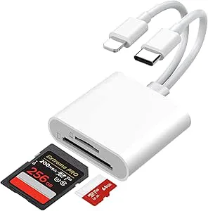 Ticenpe [Apple MFi-certifierad] SD-kortläsare för iPhone iPad