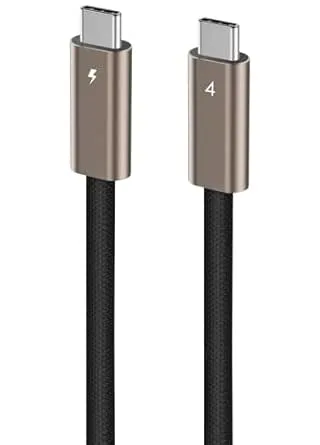 Ubluker USB4 Kabel 4M 40Gbps, Certifierad USB-C till USB-C med Emarker 3.2 Gen2x2 PD3.1 240W Data & Laddning för iPhone15/16 Mac-Book Bärbara/PC Skärmar