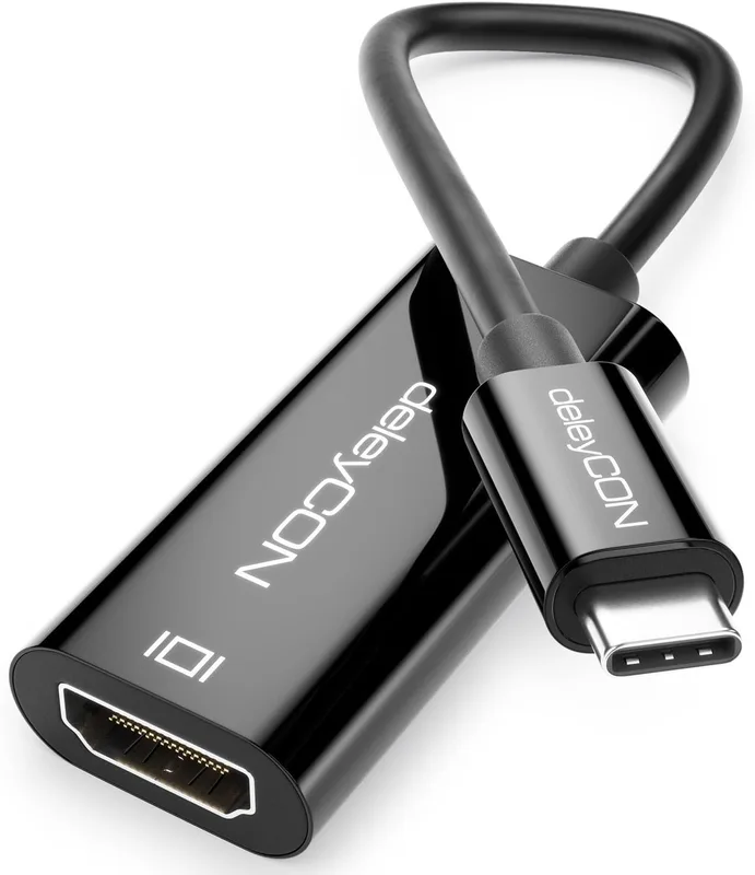deleyCON 4K USB C till HDMI Adapter Kabel