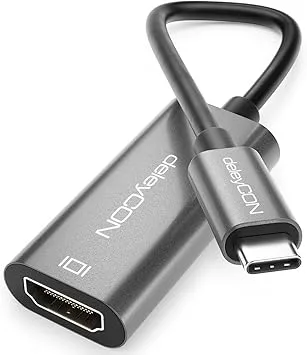 deleyCON 4K USB C till HDMI Adapter av Aluminium