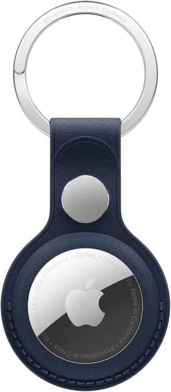 Apple AirTag-nyckelring i FineWoven – dovt blå ​​​​​​​