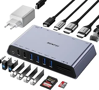 Benfei DisplayLink 12-i-1 USB 3.0 dockningsstation