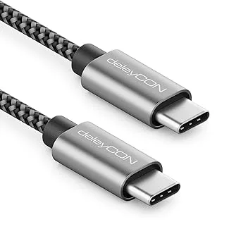 deleyCON 3,0m USB C-Kabel PD3.0