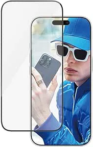 PanzerGlass Ultra Wide Fit skärmskydd för Apple iPhone 16 Pro 6,3 tum 2024| kant till kant härdat glas, dropp-/repskydd, anti-fingeravtryck, enkel installation, fodralvänlig – klar