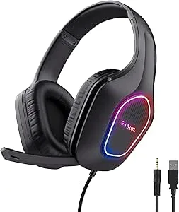 Trust Gaming GXTrust 419 Rayne Lätt Spelheadset USB-driven LED-belysning