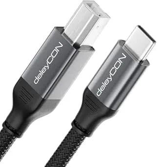 deleyCON 7,5m USB C-Skrivarkabel