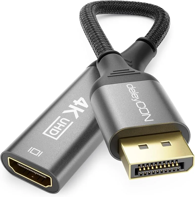 deleyCON 4K DisplayPort till HDMI-adapter