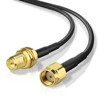 Superbat RP-SMA WLAN-antenn förlängningskabel 2 m: RPSMA