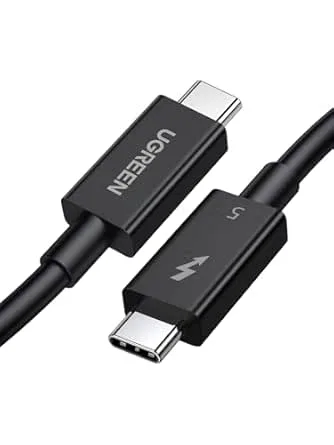 UGREEN Thunderbolt 5-kabel 240W USB C-laddningskabel Enkelriktad bandbredd upp till 120 Gbps, video 16K/8K-visning kompatibel med bildskärmar/bärbara datorer/iPad/iPhone 1M