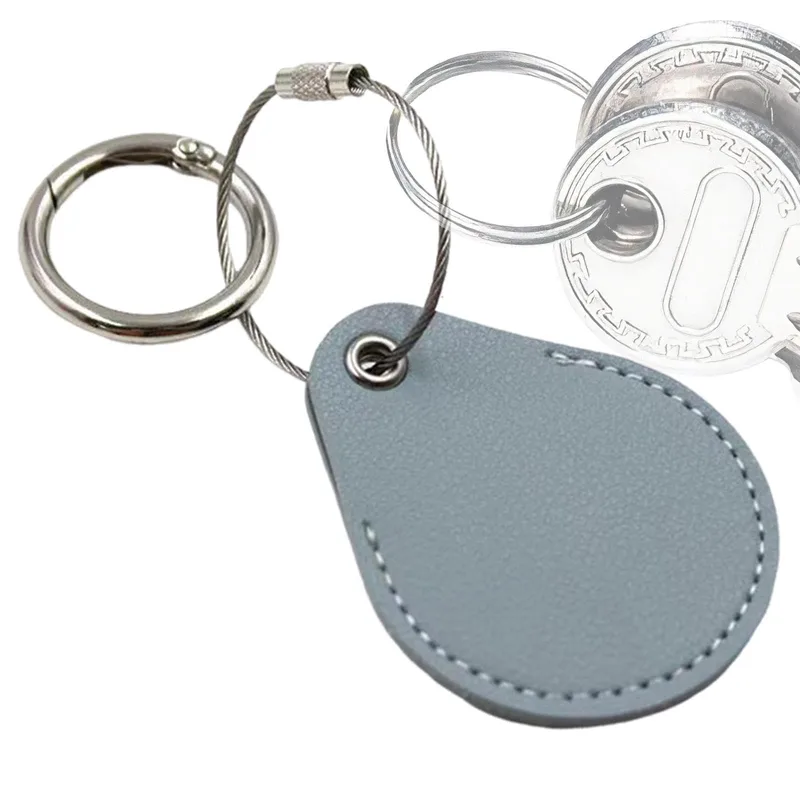 Tracker Holder nyckelring, droppformad ringhållare, skyddande GPS-fodral nyckelring tillbehör