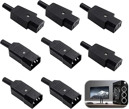 IEC 320, C14, hane till C13 honkontakt