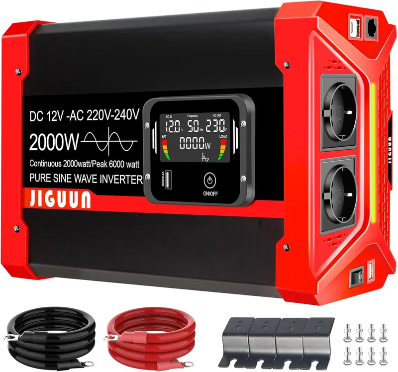 JIGUUN 2000W inverter 12V 230V