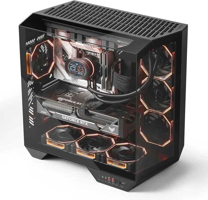 darkFlash Full-Tower ATX Gaming PC Case