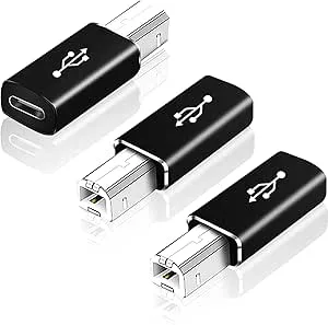 Greluma 3 st USB B till USB C-adapter