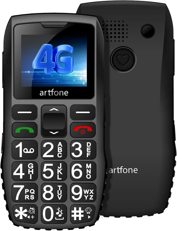 artfone C1 4G seniormobiltelefon utan kontrakt