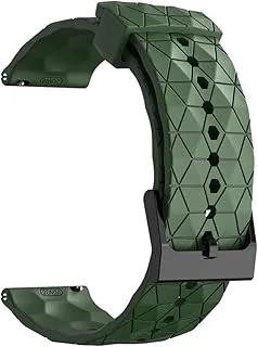 GerRit 20/22 mm silikonarmband kompatibelt med Venu 3/2, Forerunner 265, 255 Music 55, 245, 645, Vivoactive 4, 5, 3(Army Green,22mm)