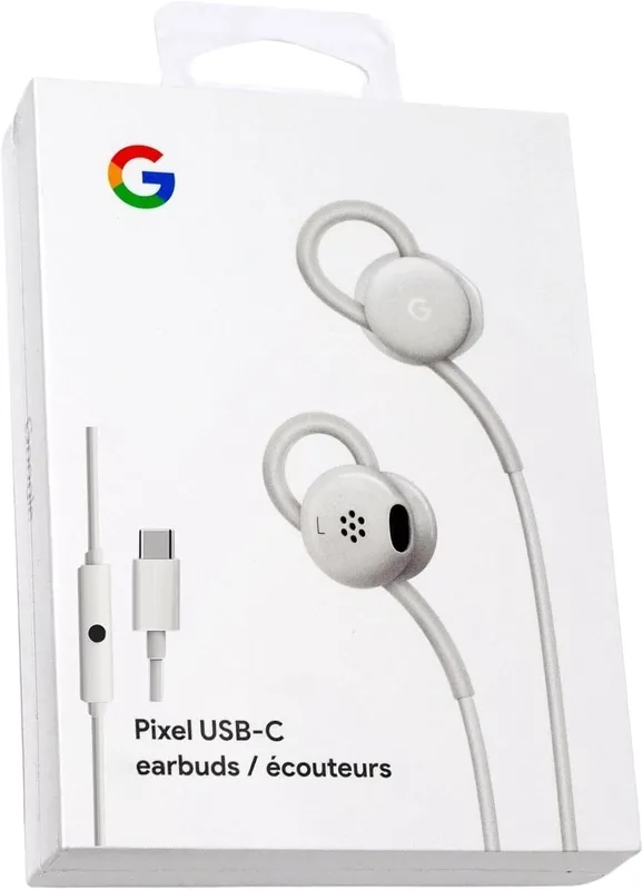 Google Earbuds kabelanslutna headset USB-C