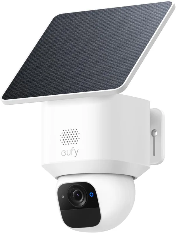 eufy SoloCam E30 Solenergi, 360° Panorering, AI-Spårning, 2K, Trådlös Utomhuskamera, Kompatibel med Homebase S380, Inga Månadsavgifter (1 Pack)