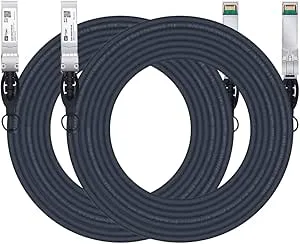 H!Fiber.com 2 st, 10 Gb/s SFP+ DAC-kabel 7 m