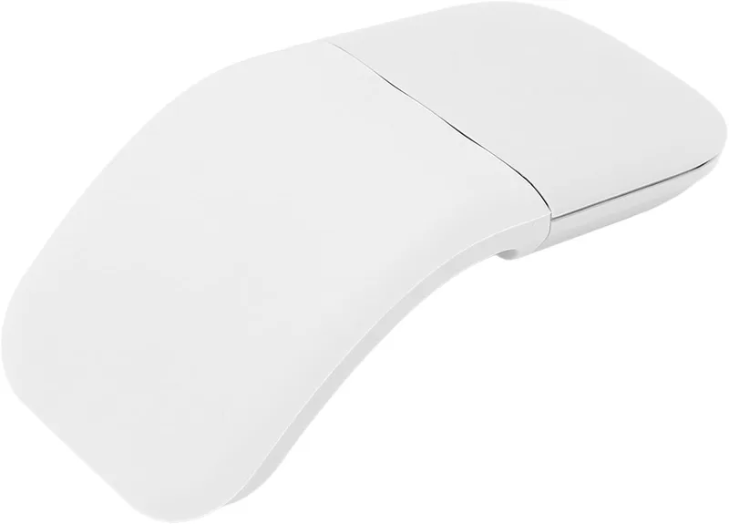 KKPLZZ BT Arc Touch Mouse 1 200 DPI optisk trådlös hopfällbar bärbar ultratunn mus för bärbar dator och surfplatta (grå)