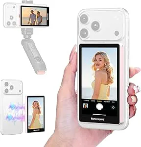 Newmowa Rosa magnetisk telefon Vlog Selfie skärm,1080p
