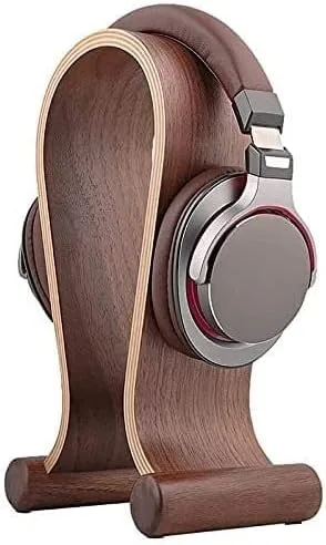 OUYUE Hörlursställ Hållare För Hörlursställ I Trä Universal Headsetställ För Spelheadset Studiohörlurar Stationära Hörlursställ Hörlurshållare Hörlursstativ