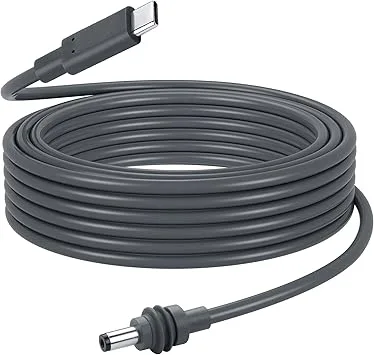 CERRXIAN Starlink mini USB C till DC strömkabel, PD100W ingång, vattentät, grå, 5 m (16,4 fot), ersättning för Starlink Mini