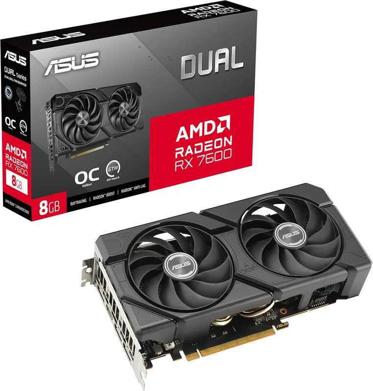 ASUS Dual Radeon RX 7600 EVO OC Edition 8GB